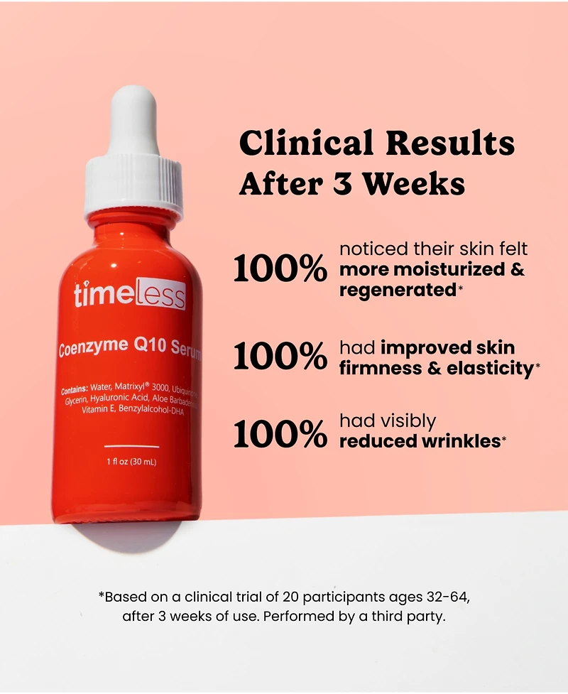 Timeless Skin Care Coenzyme Q10 + Peptides Serum