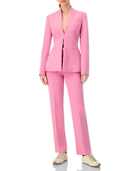 Ivonne Women's Collarless Straight Blazer
