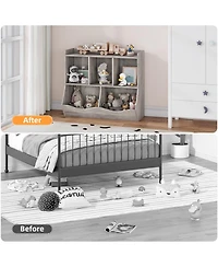 gaomon Wooden Kids Bookshelf and Toy Storage, Children Bookcase with 5 Compartments