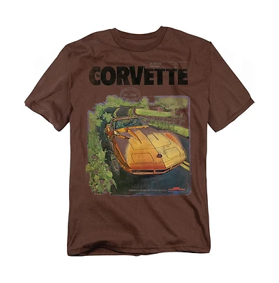 Logovision Men's Chevy Corvette Poster Vintage T-Shirt