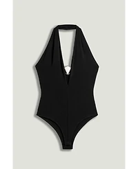 Nocturne Women's Halter Deep V Blouse