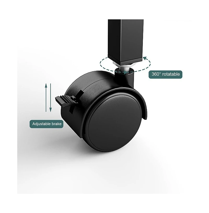 gaomon 3-Tier Rolling Printer Stand with Wheels, Mobile Printer Table Storage Cart