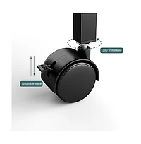 gaomon 3-Tier Rolling Printer Stand with Wheels, Mobile Printer Table Storage Cart