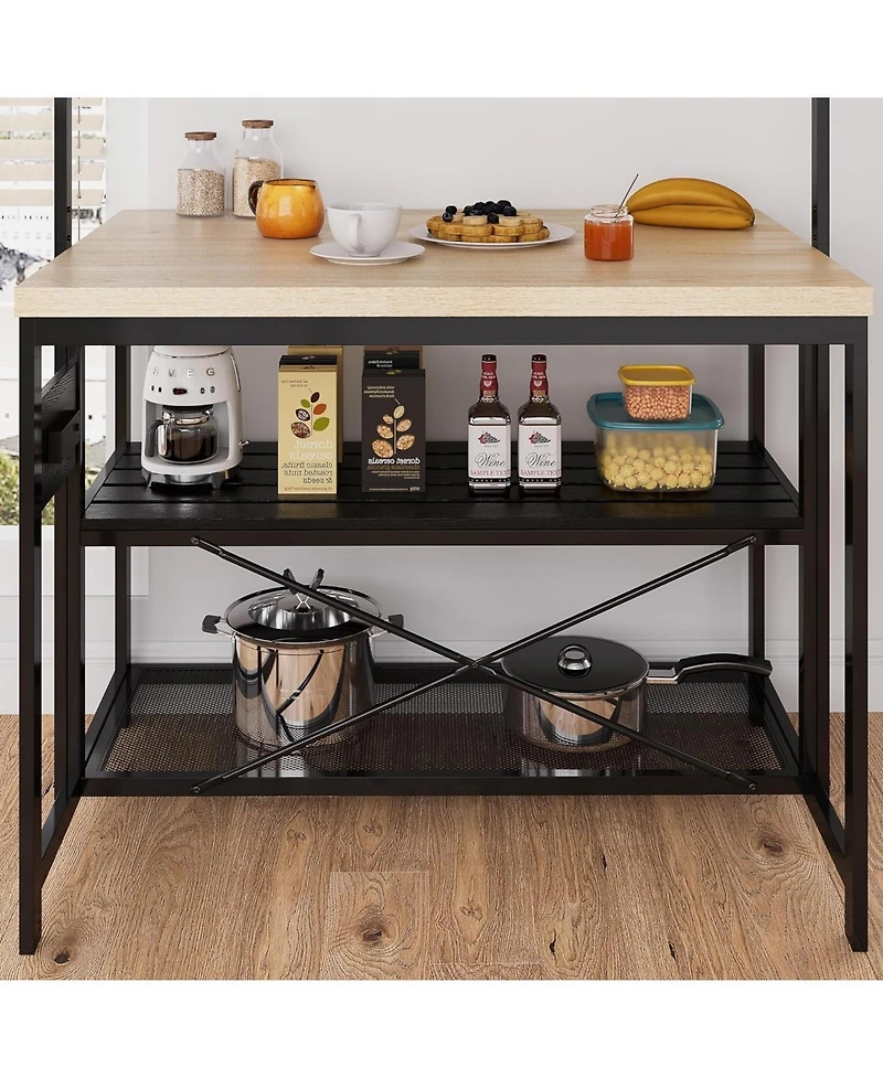 gaomon Kitchen Island Bakers Rack 5