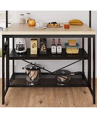gaomon Kitchen Island Bakers Rack 5