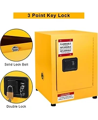 gaomon Flammable Cabinet, Safety Cabinet 17" x 17" x 22", Fireproof, Leakproof, Hazardous Storage Cabinet for Industry, Company and Home