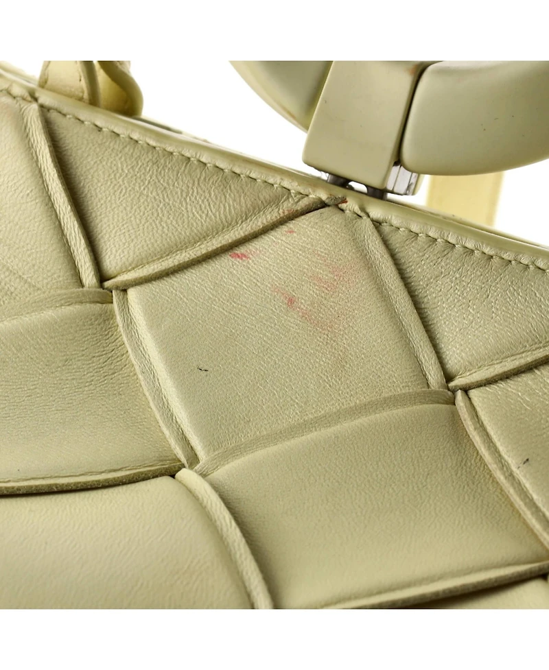 Pre-Owned Bottega Veneta Grasp Top Handle Bag Maxi Intrecciato Leather