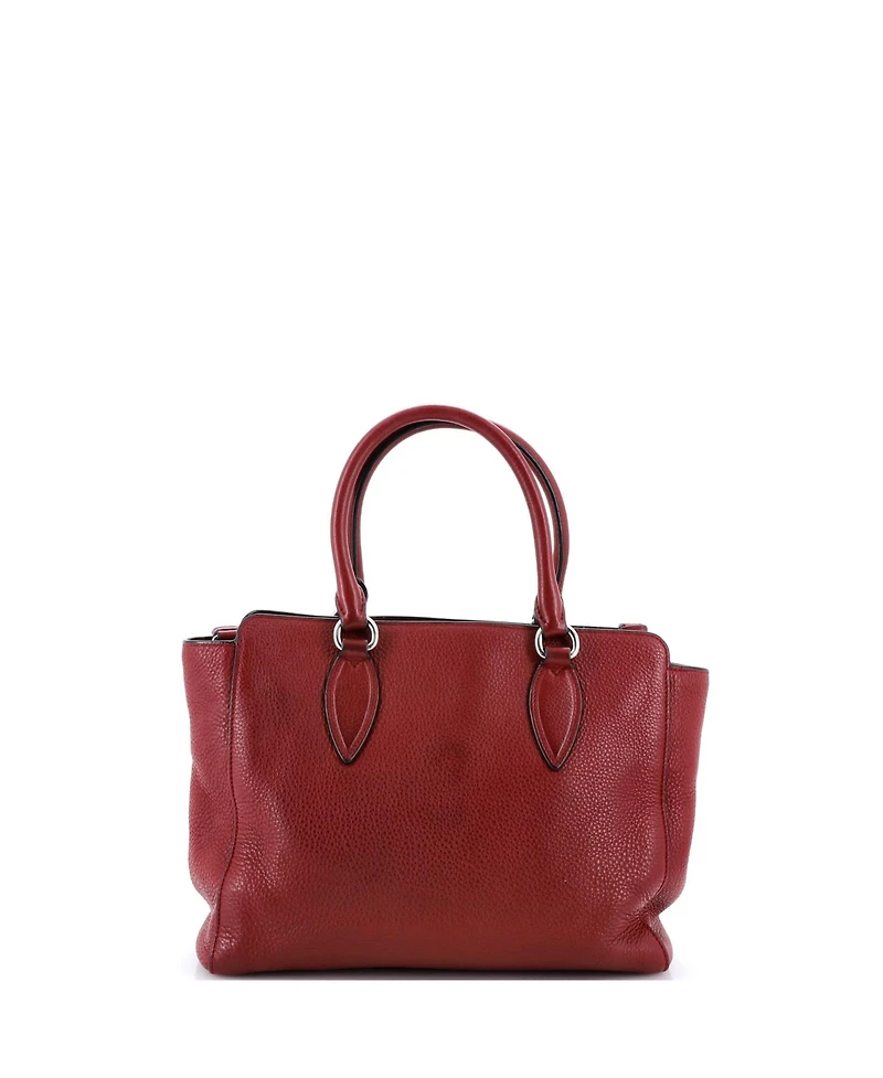 Pre-Owned Prada Medium Convertible Shopping Tote Vitello Daino