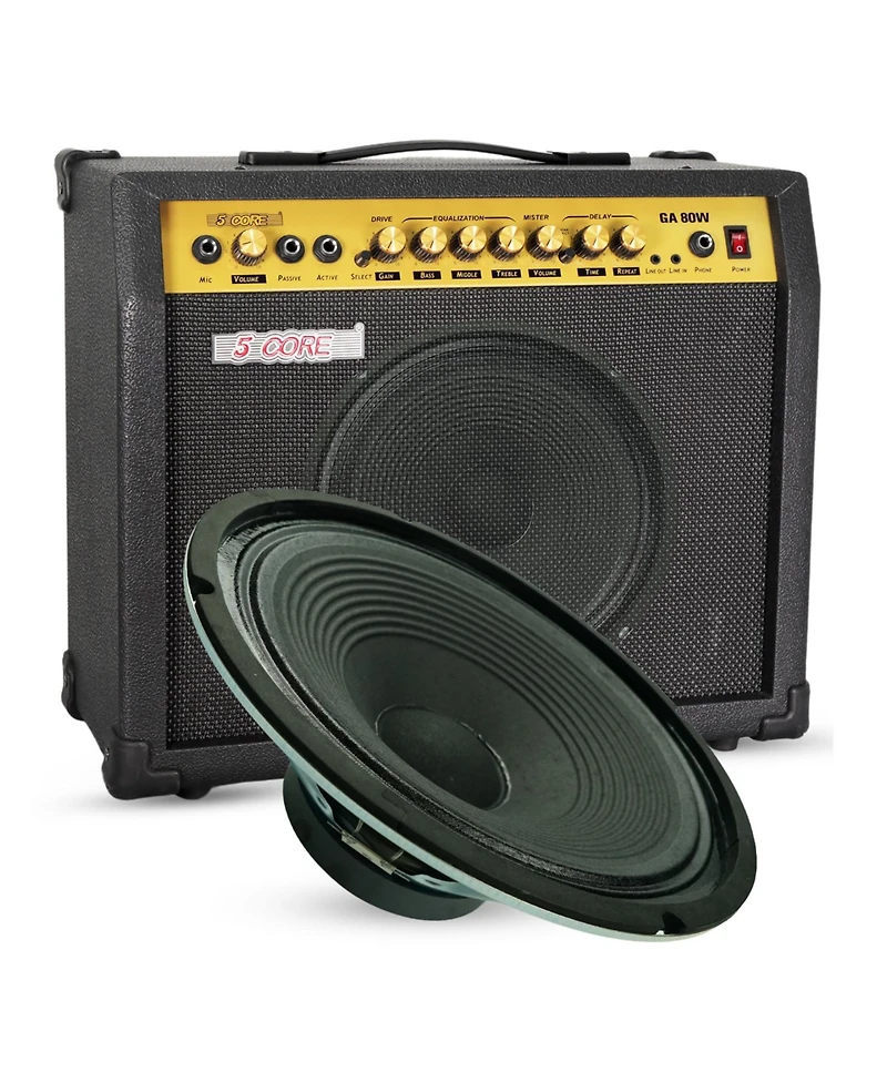 5 Core 12 Inch Guitar Speaker 300W Replacement 8 Ohm Amplifier Cabinet Driver
