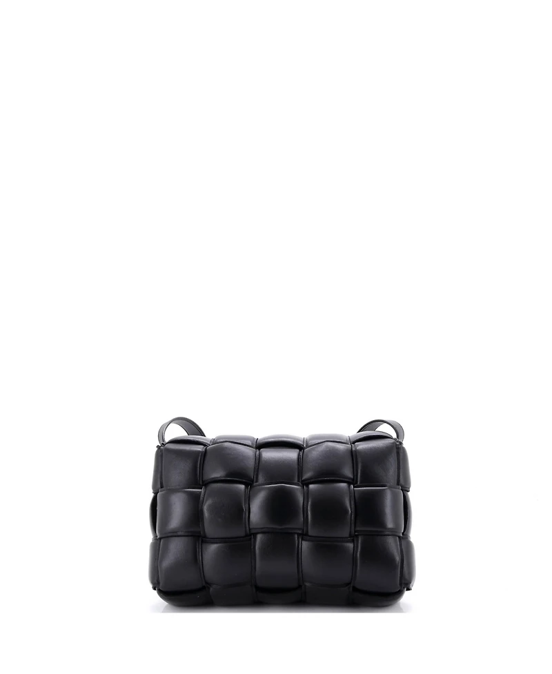 Pre-Owned Bottega Veneta Small Cassette Crossbody Bag Maxi Intrecciato Leather