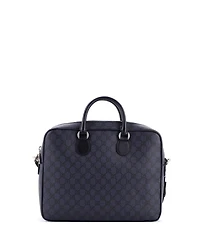 Pre-Owned Gucci Medium Ophidia Zip Around Pocket Briefcase Gg Coated Canvas