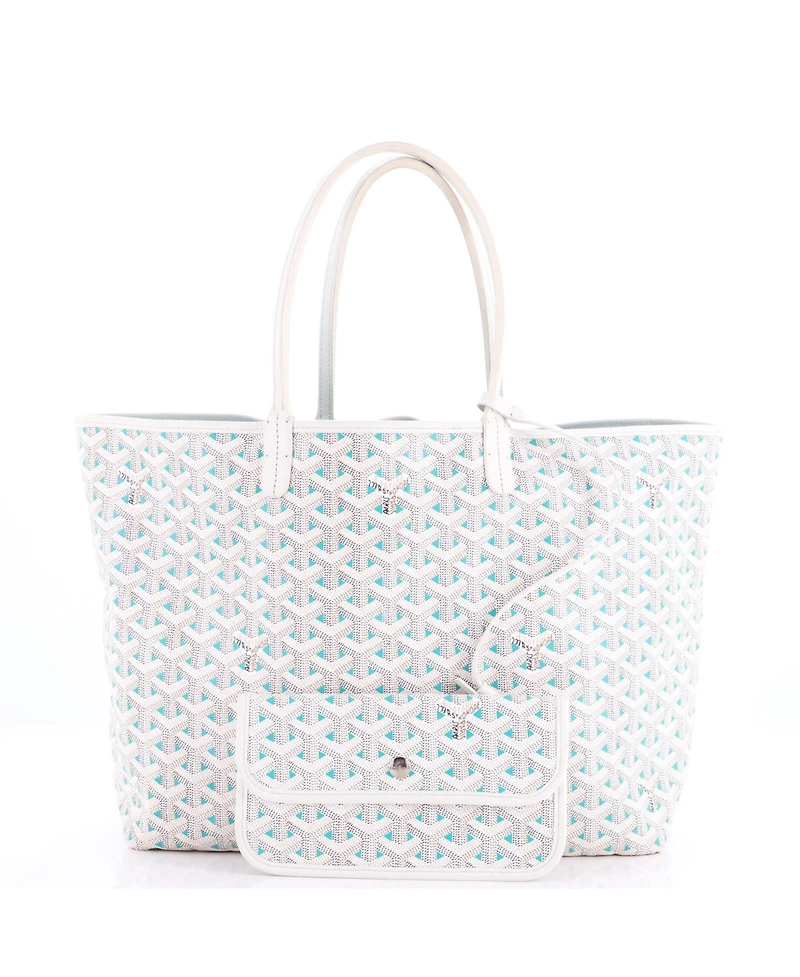 Pre-Owned Goyard Pm Saint Louis Tote Claire Voie Coated Canvas
