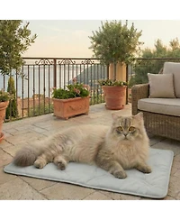 Aronkl Pet Cooling Mat for Dogs and Cats Soft Breathable Washable Non-slip Crate Pad Summer Chill Bed