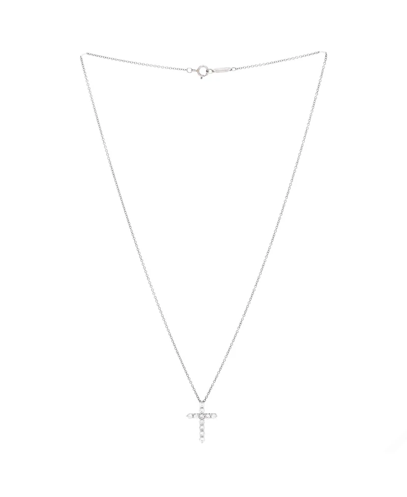 Pre-Owned Tiffany and Co Cross Pendant Necklace