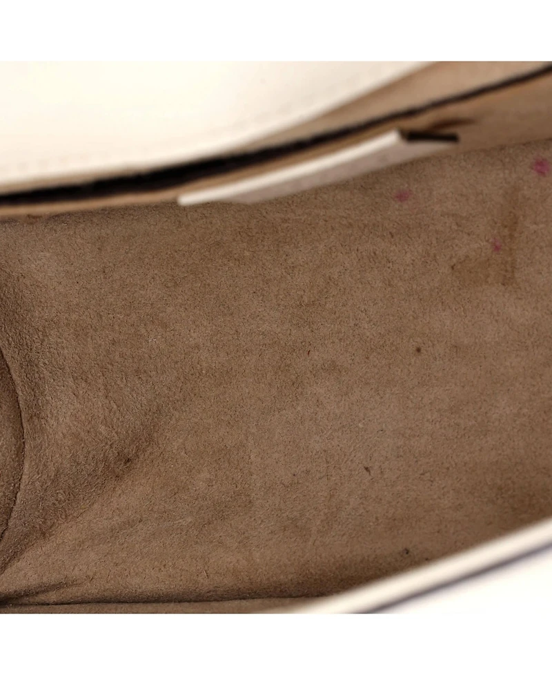 Pre-Owned Gucci Mini Sylvie Top Handle Bag Embellished Leather