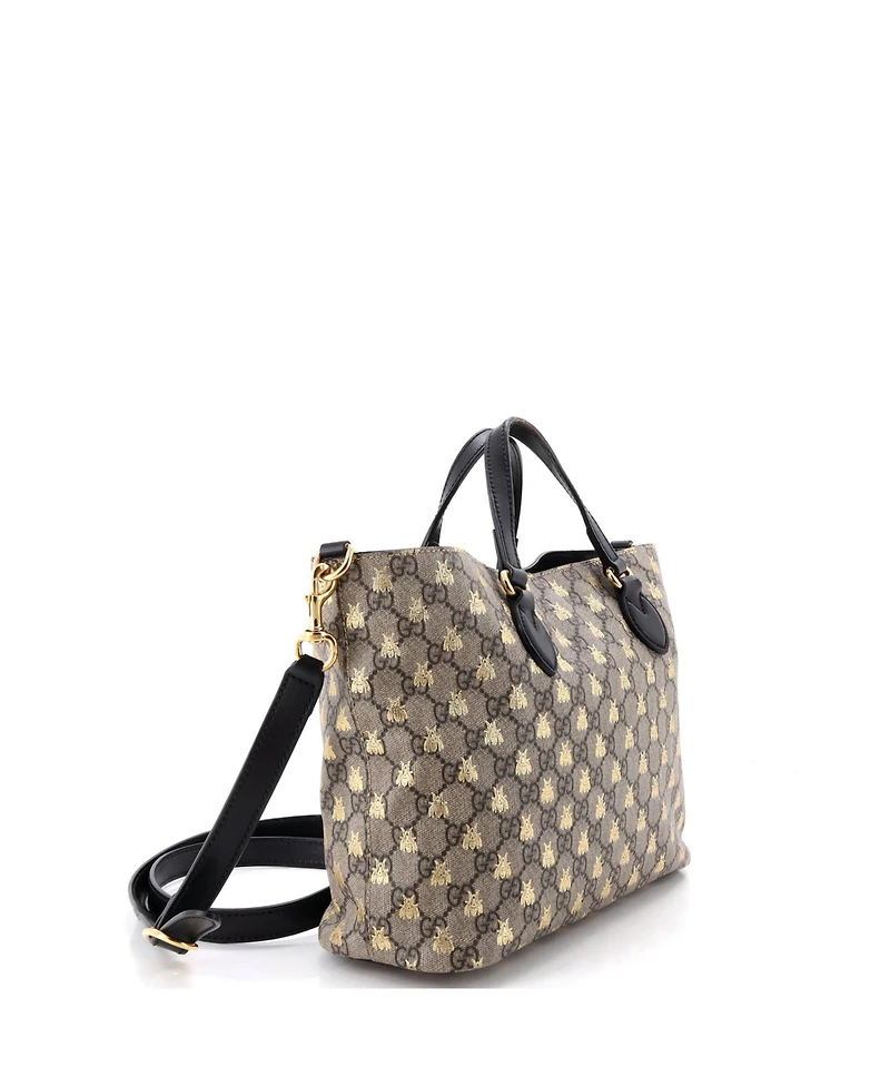 Pre-Owned Gucci Small Convertible Soft Tote Printed Gg Coated Canvas