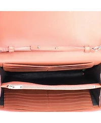 Pre-Owned Saint Laurent Small Classic Monogram Wallet on Chain Embossed Leather