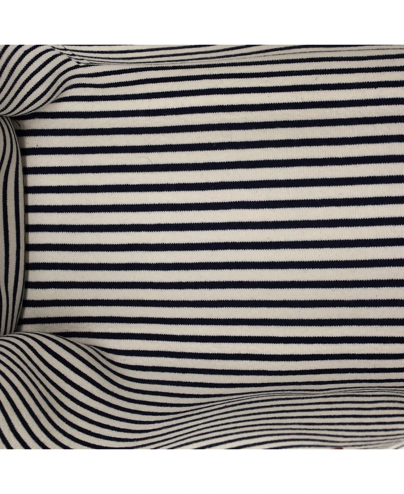 Pre-Owned Celine Large Cabas Thais Tote Triomphe Striped Canvas