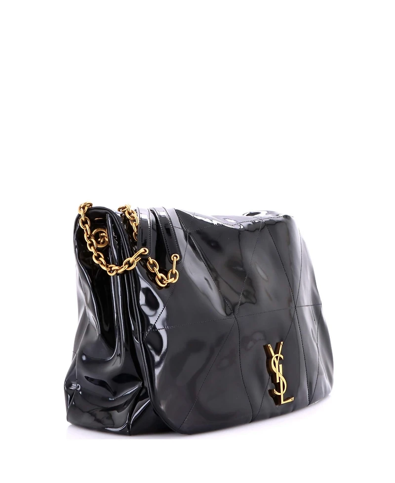 Pre-Owned Saint Laurent Large Jamie 4.3 Shoulder Bag Quilted Patent