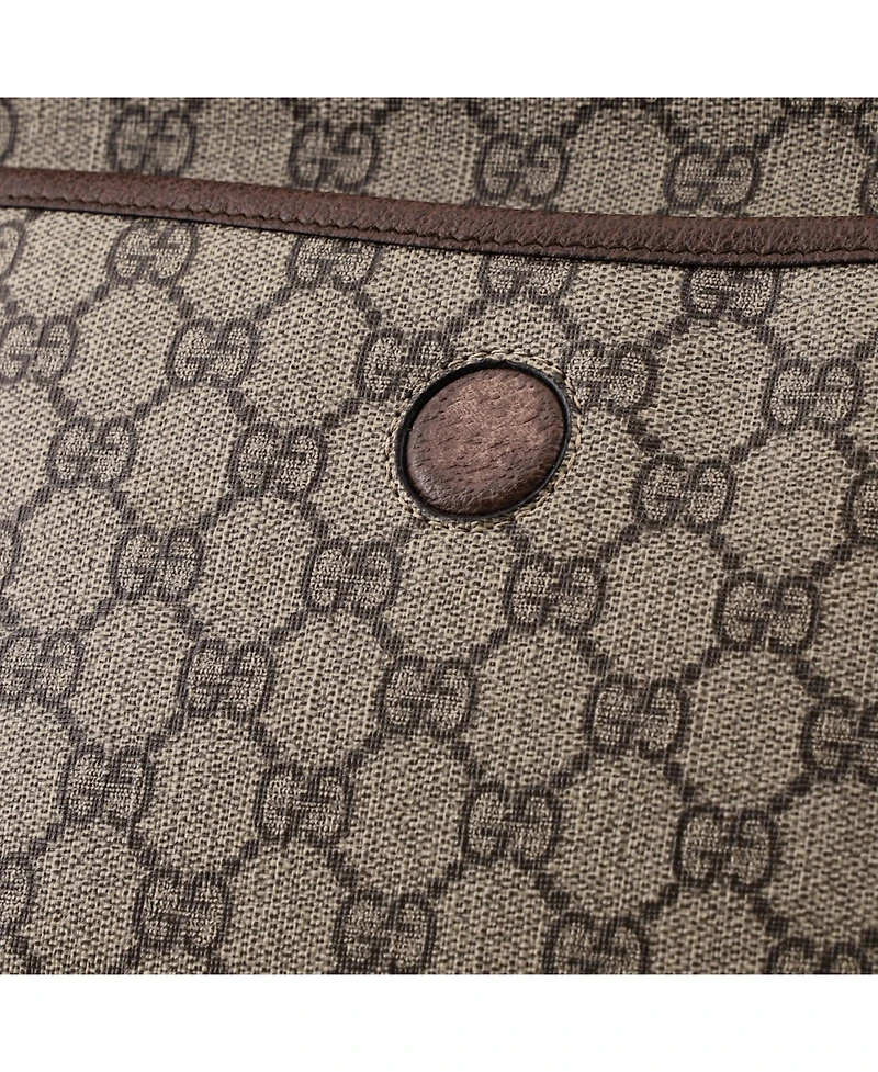 Pre-Owned Gucci Neo Vintage Flap Belt Bag Gg Coated Canvas