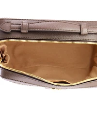 Pre-Owned Gucci Small Ophidia Zip Around Camera Bag Gg Coated Canvas