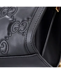 Pre-Owned Gucci Small Gg Shoulder Bag Gg Matelasse Leather