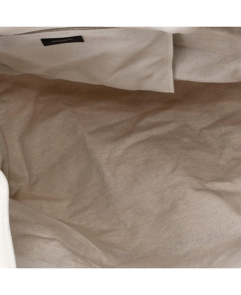 Pre-Owned Saint Laurent Maxi Rive Gauche Shopper Tote Canvas