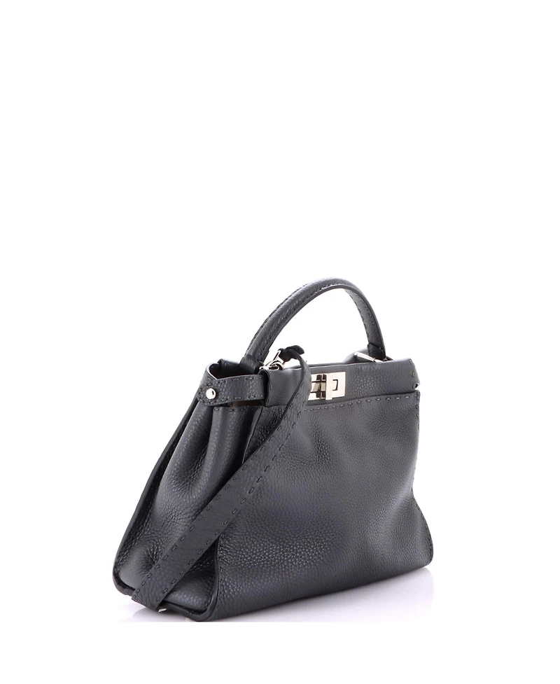 Pre-Owned Fendi Regular Selleria Peekaboo Bag Rigid Leather