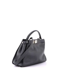 Pre-Owned Fendi Regular Selleria Peekaboo Bag Rigid Leather