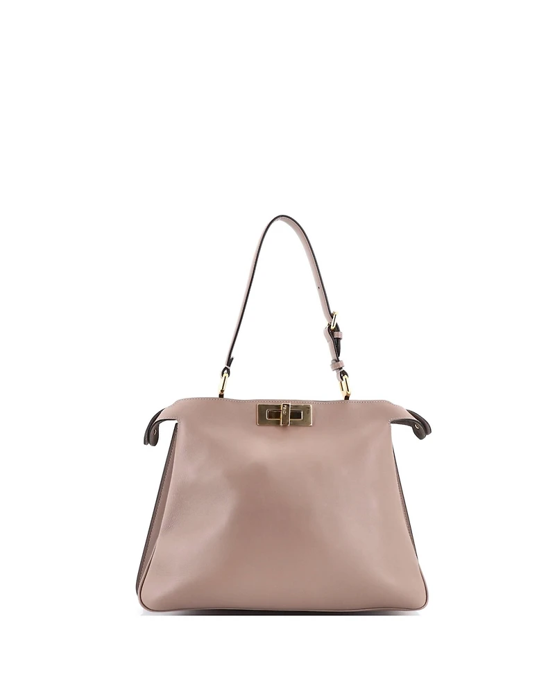 Pre-Owned Fendi Medium Soft Peekaboo ISeeU Bag Leather