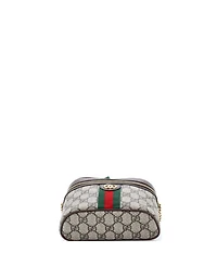 Pre-Owned Gucci Small Ophidia Chain Belt Bag Gg Coated Canvas