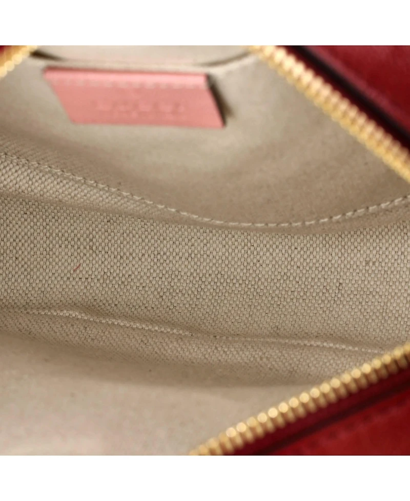 Pre-Owned Gucci Small Gg Marmont Shoulder Bag Diagonal Quilted Leather