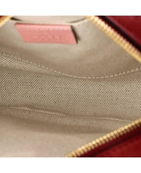 Pre-Owned Gucci Small Gg Marmont Shoulder Bag Diagonal Quilted Leather