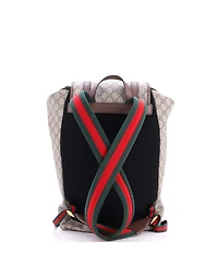 Pre-Owned Gucci Large Courrier Soft Backpack Gg Coated Canvas