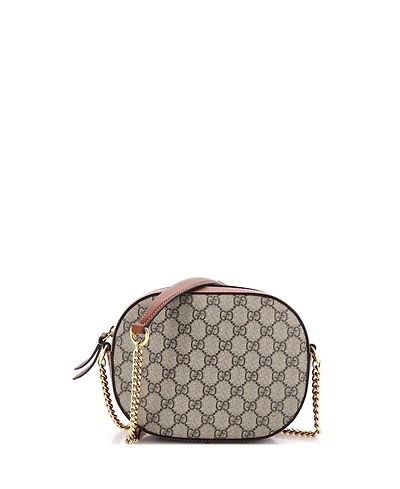 Pre-Owned Gucci Mini Chain Crossbody Bag Gg Coated Canvas