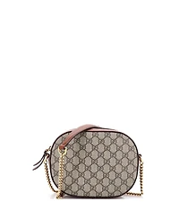 Pre-Owned Gucci Mini Chain Crossbody Bag Gg Coated Canvas