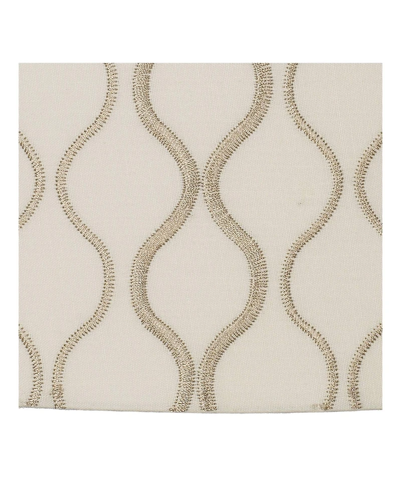 Springcrest Set of 2 Drum Lamp Shades Embroidered Medium 16" Top x 16" Bottom x 11" High Spider Harp and Finial Fitting