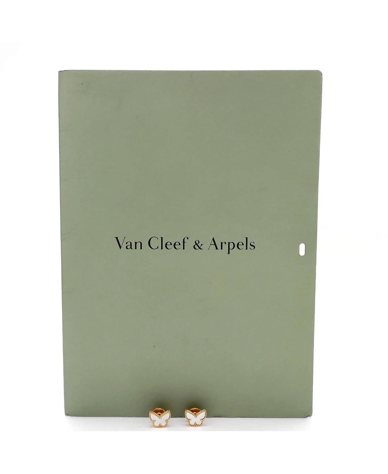 Pre-Owned Van Cleef & Arpels Sweet Alhambra Butterfly Stud Earrings