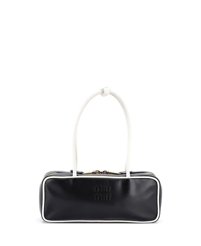 Pre-Owned Miu Miu Small Beau Top Handle Bag Leather