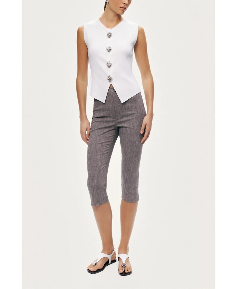 Nocturne Women's Embellished Sleeveless Knit Top