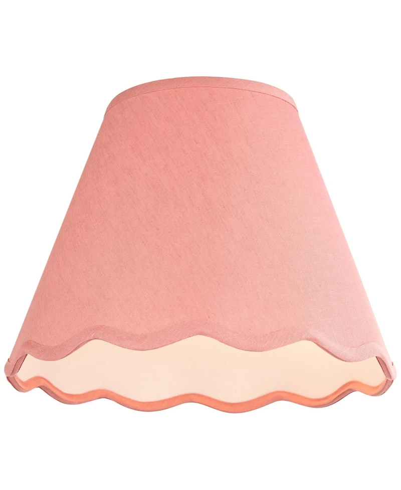 Springcrest Mylie Rose Pink Scallop Empire Shade 6x12x9.5x9
