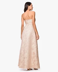 Xscape Women's Strapless Brocade Gown
