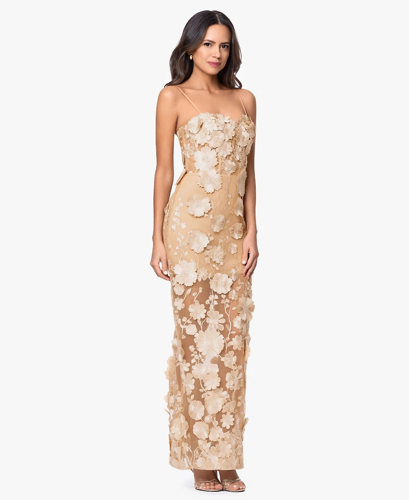 Xscape Women's Sleeveless Strapless Gown