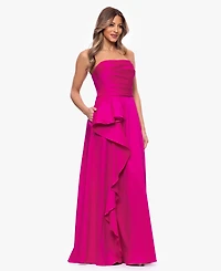 Xscape Women's Sleeveless Strapless Gown