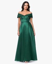Xscape Women's Off-The-Shoulder Sweetheart Neck Ball Gown