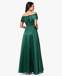 Xscape Women's Off-The-Shoulder Sweetheart Neck Ball Gown