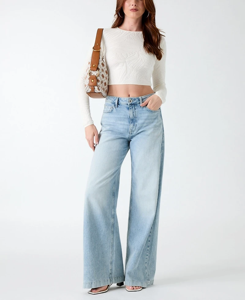 Guess Women's Crewneck Long-Sleeve Sweater