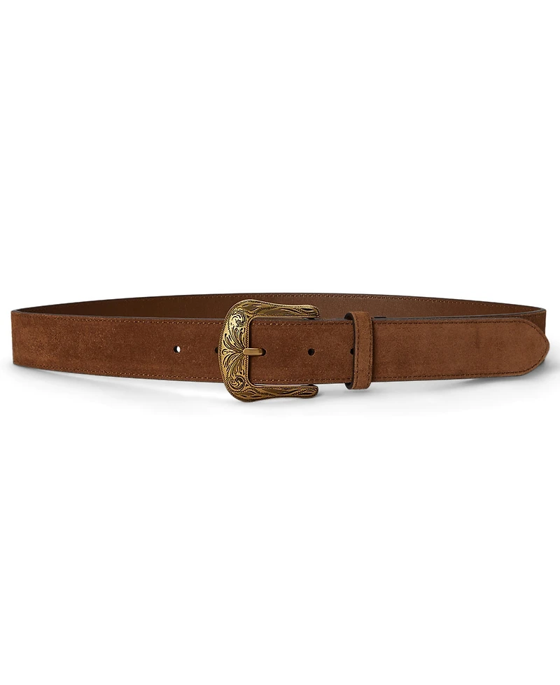 Lauren Ralph Suede Western Belt