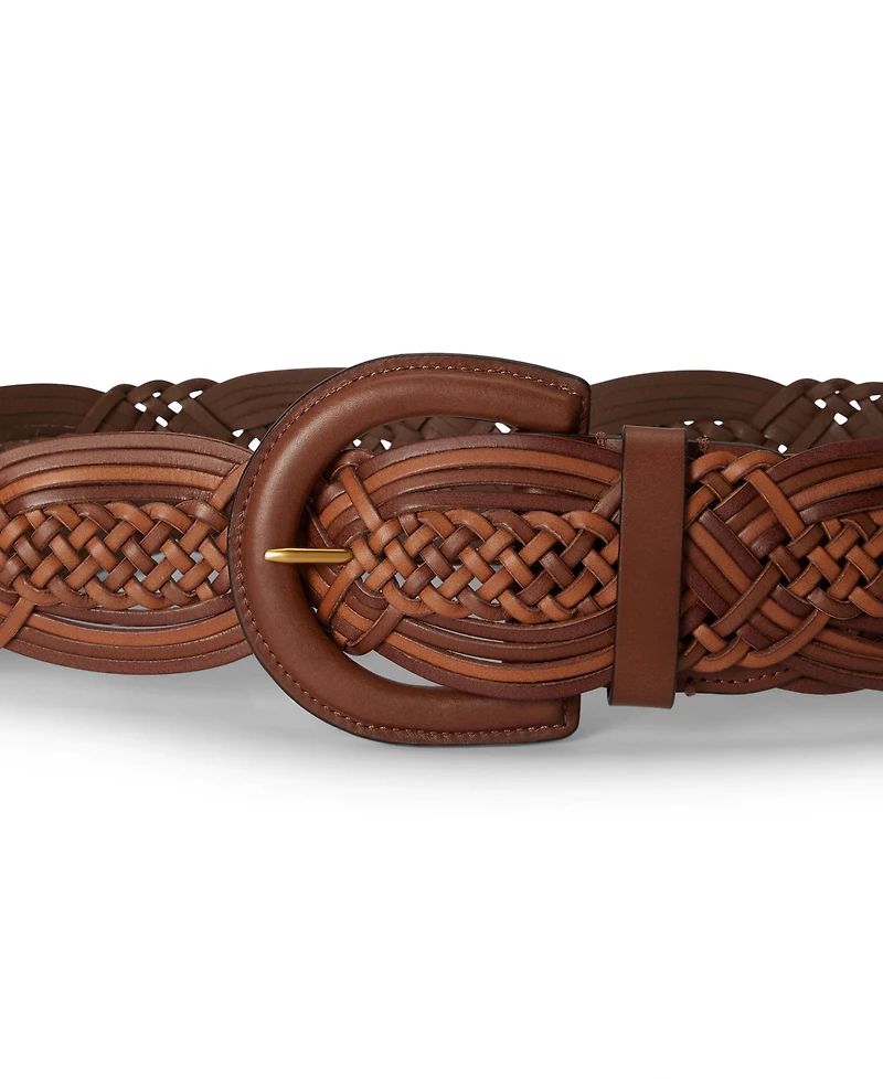 Lauren Ralph Braided Leather Belt