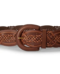 Lauren Ralph Braided Leather Belt